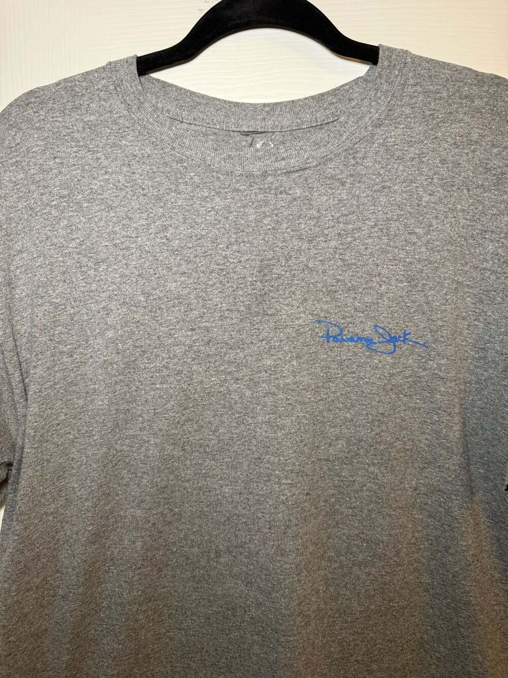 Panama Jack Graphic T-Shirt Size L Gray Parrot Hat